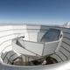 Looking across the top of the Atacama Cosmology Telescope in Chile.